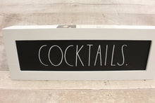 Load image into Gallery viewer, Rae Dunn Wooden Cocktails Sign -New