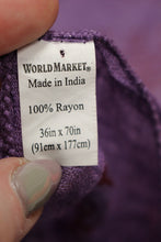 Load image into Gallery viewer, World Market 100% Rayon Scarf (Purple)