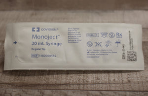 Covidien General Purpose Syringe Monoject 20 mL Blister Pack Regular Tip - New