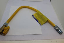 Load image into Gallery viewer, 3/8&quot; ID ProCoat SS Gas Connector with 1/2&quot; MIP (3/8&quot; FIP Tap) x 1/2&quot; FIP Gas Ball Valve (24&quot; Length), NEW!