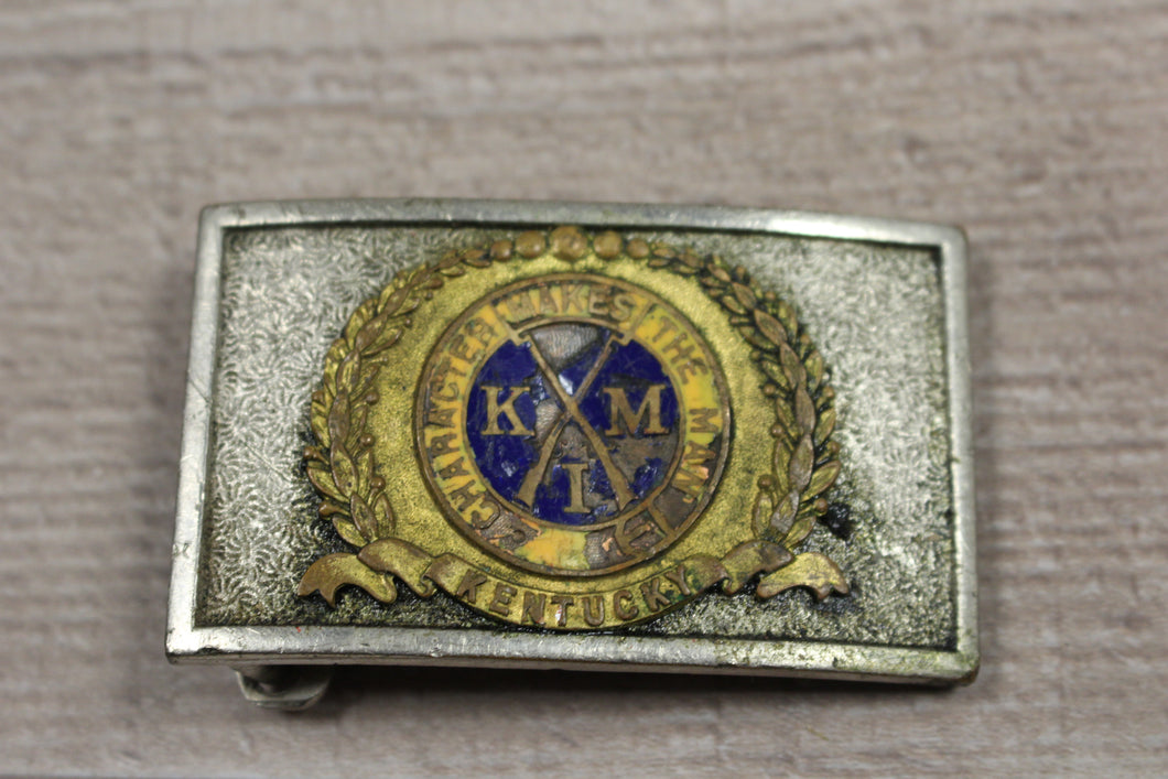 Kentucky Character Makes The Man Belt Buckle, Used