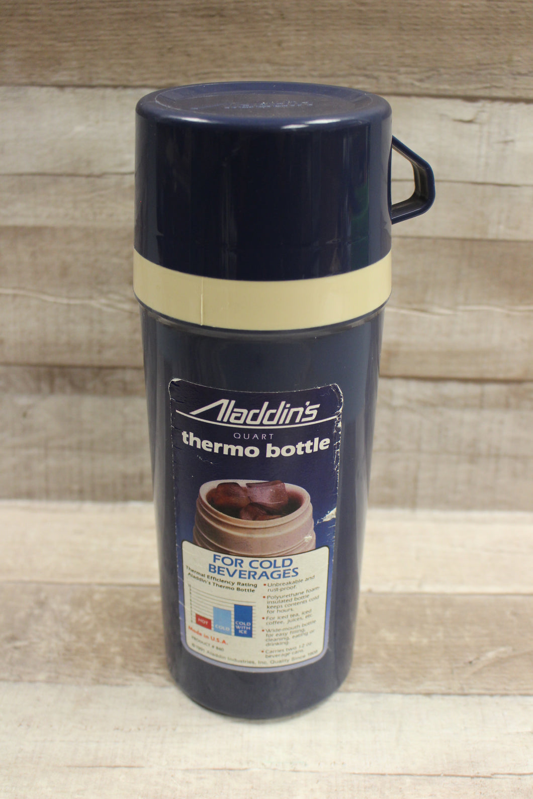 Alladins Quart Thermo Bottle For Cold Beverages -Used