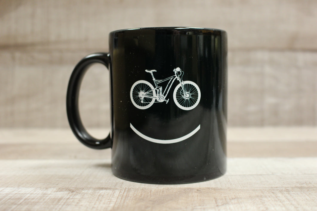 Bicycle BMX Smiley Face Coffee Mug Cup -New