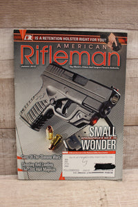 American Rifleman Magazine -January 2013 -Used