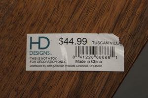 HD Designs Tuscan Villa Decoration Serving Board Tray Platter - New Discolored