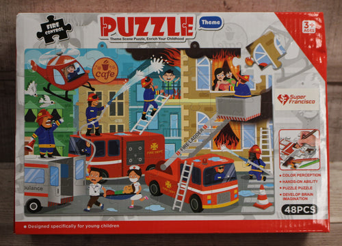 Super Francisco Color Perception Fire Fighter 48 Piece Puzzle - New