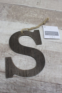 Metal Choose Your Monogram Letter Ornament -New