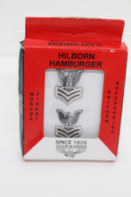 Load image into Gallery viewer, Hilborn Hamburger E-6 Petty Officer Second Class Eagle Rank Insignia Pin, Boxed Set, New!