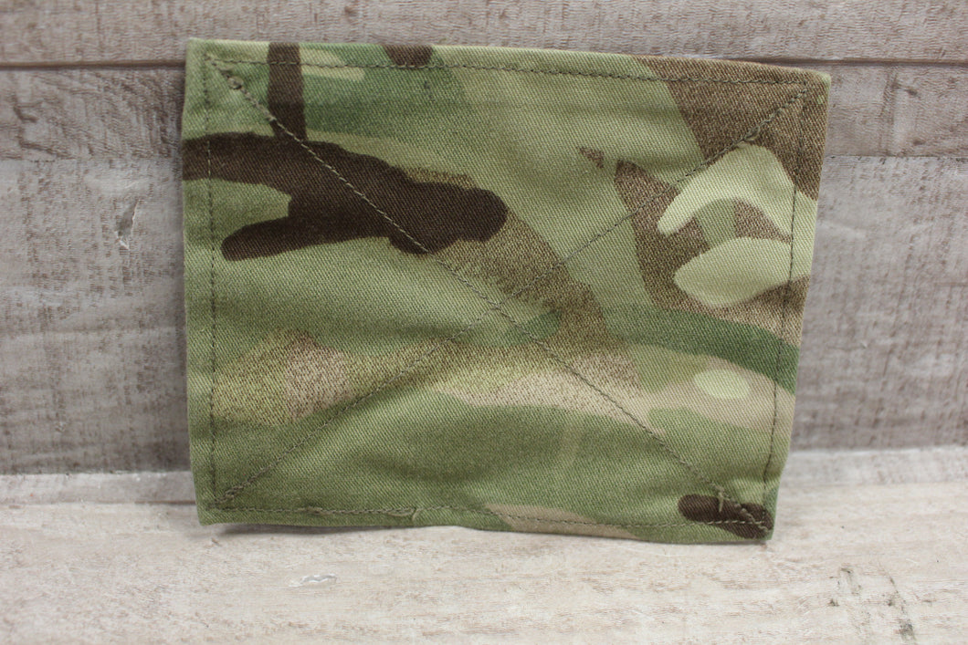 British Army Military MTP Blanking Patch W/ Hook & Loop Backing -Used