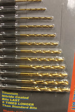 Load image into Gallery viewer, Drill Master 13-Piece Titanium Nitride Coated Drill Bit Set -New