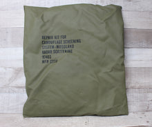 Load image into Gallery viewer, Camouflage Screening System Woodland Repair Kit Carrying Case Bag - New Dirty