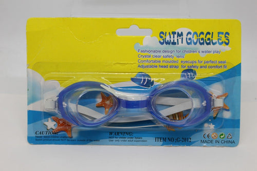 Blue & White Swim Goggles, G-2012, New