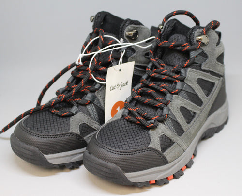 Cat & Jack PATSY Boys Hiking Shoes Sneakers Boots - Black - Size 1 - New