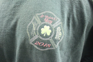 Saint Patrick's Day Brothers Helping Brothers Fire Fighter Size 4XL Shirt -Used