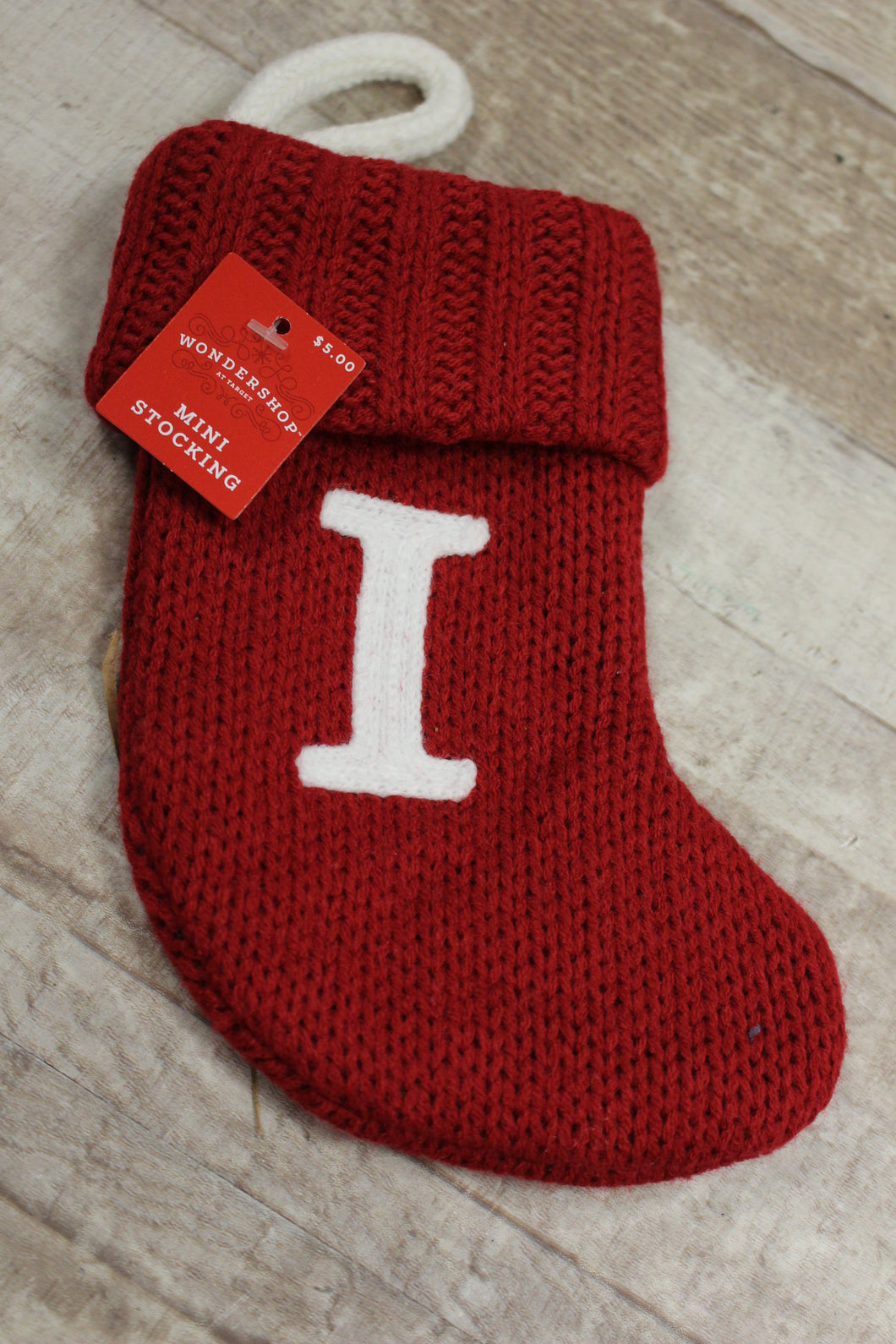 Wondershop By Target Mini Stocking With Initial 