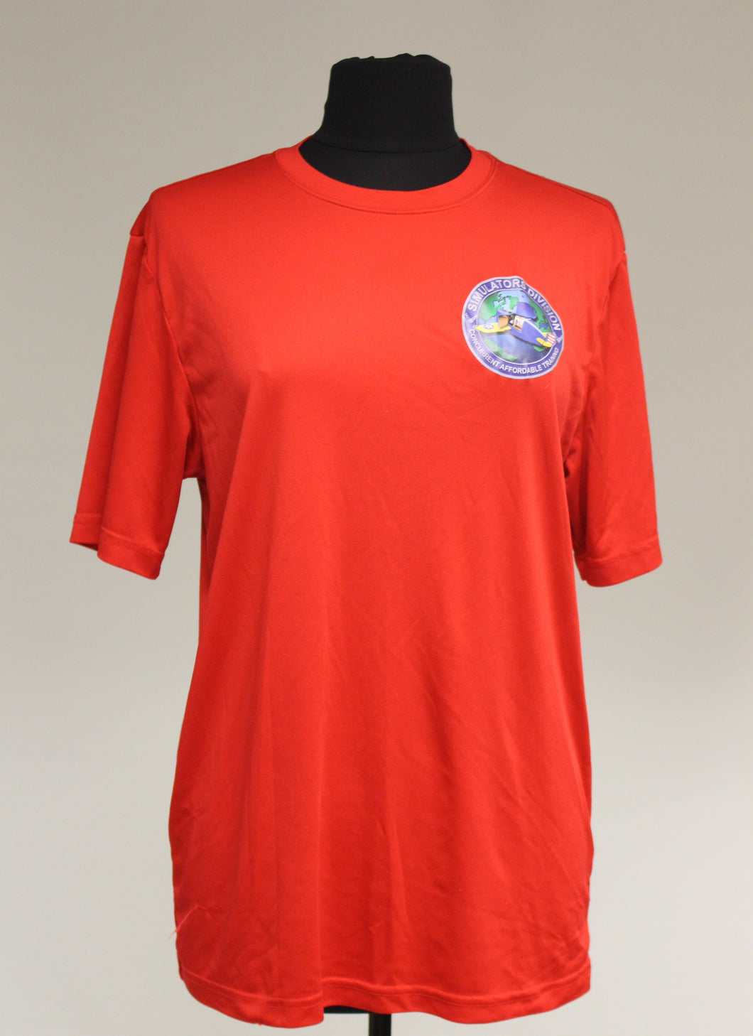 Simulators Division Concurrent Affordable Training T-Shirt, Red, Medium