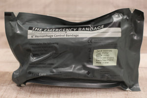 Trauma Wound Dressing 6" Hemorrhage Control Compression Bandage - New Expired