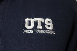 OTS Officer Training School Short Sleeve Polo Shirt - HOYAS - Navy Blue - Small