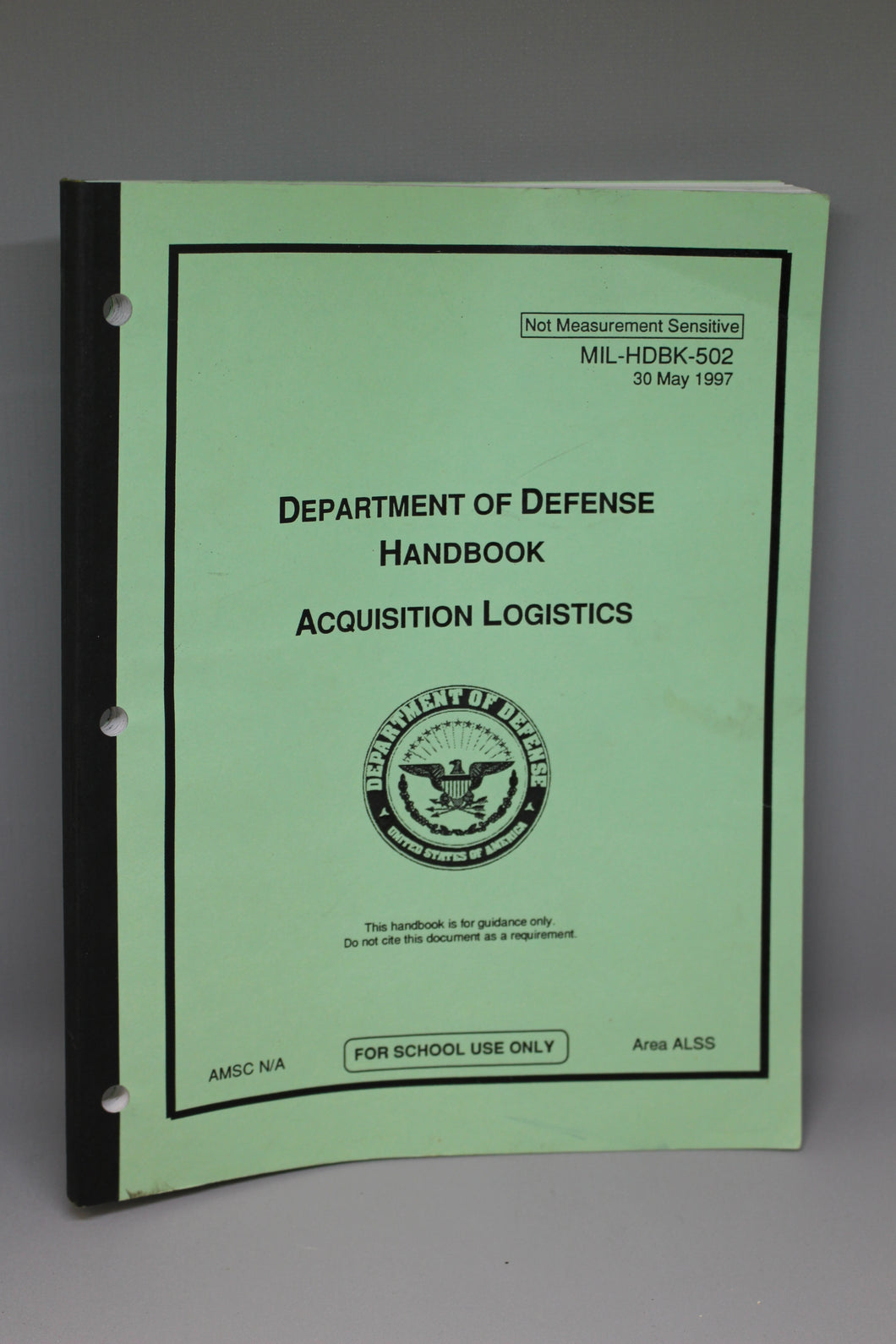 Department of Defense Acquisition Logistics, 30 May 1997