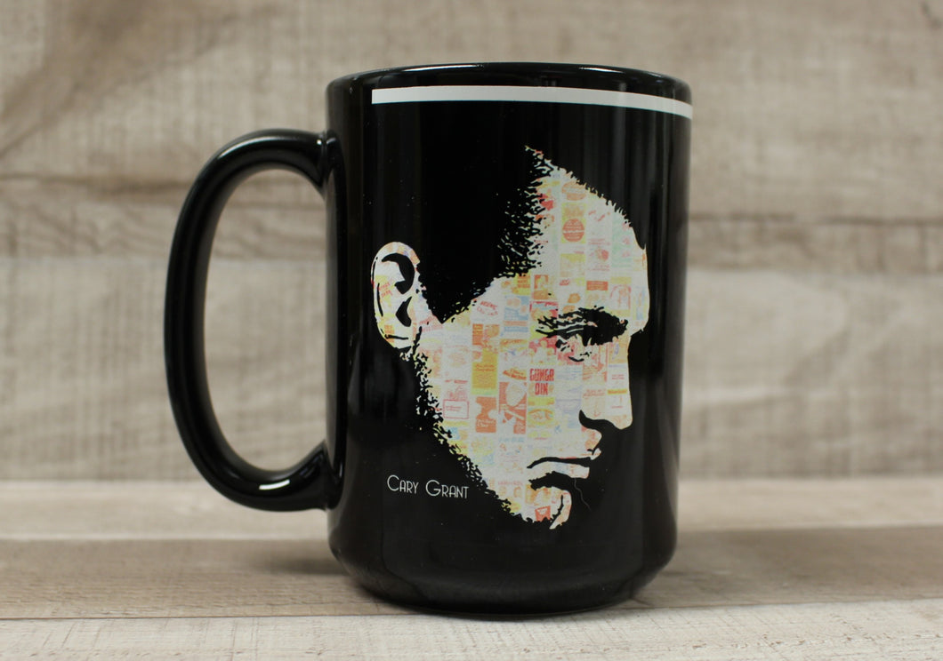Cary Grant Coffee Cup Mug - Black - New