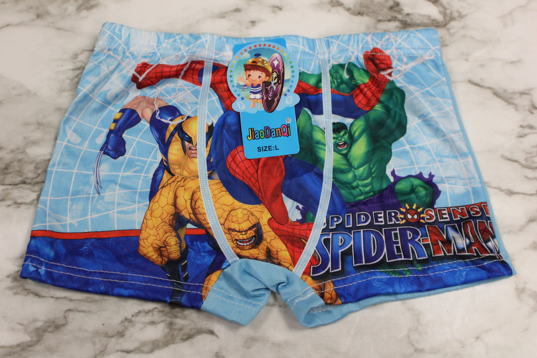 JiaDanQi Spiderman Children's Underwear -Large -New