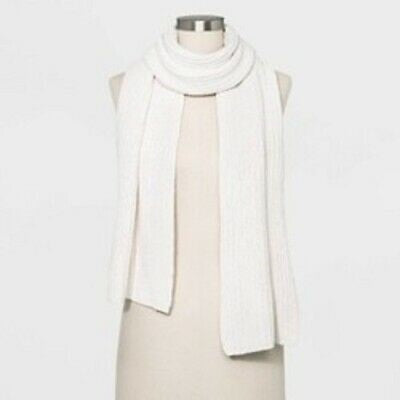 A New Day Women's Shaker Stitch Knit Scarf - Sour Cream - New