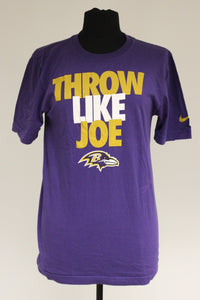Nike Throw Like Joe Baltimore Ravens T-Shirt, Small