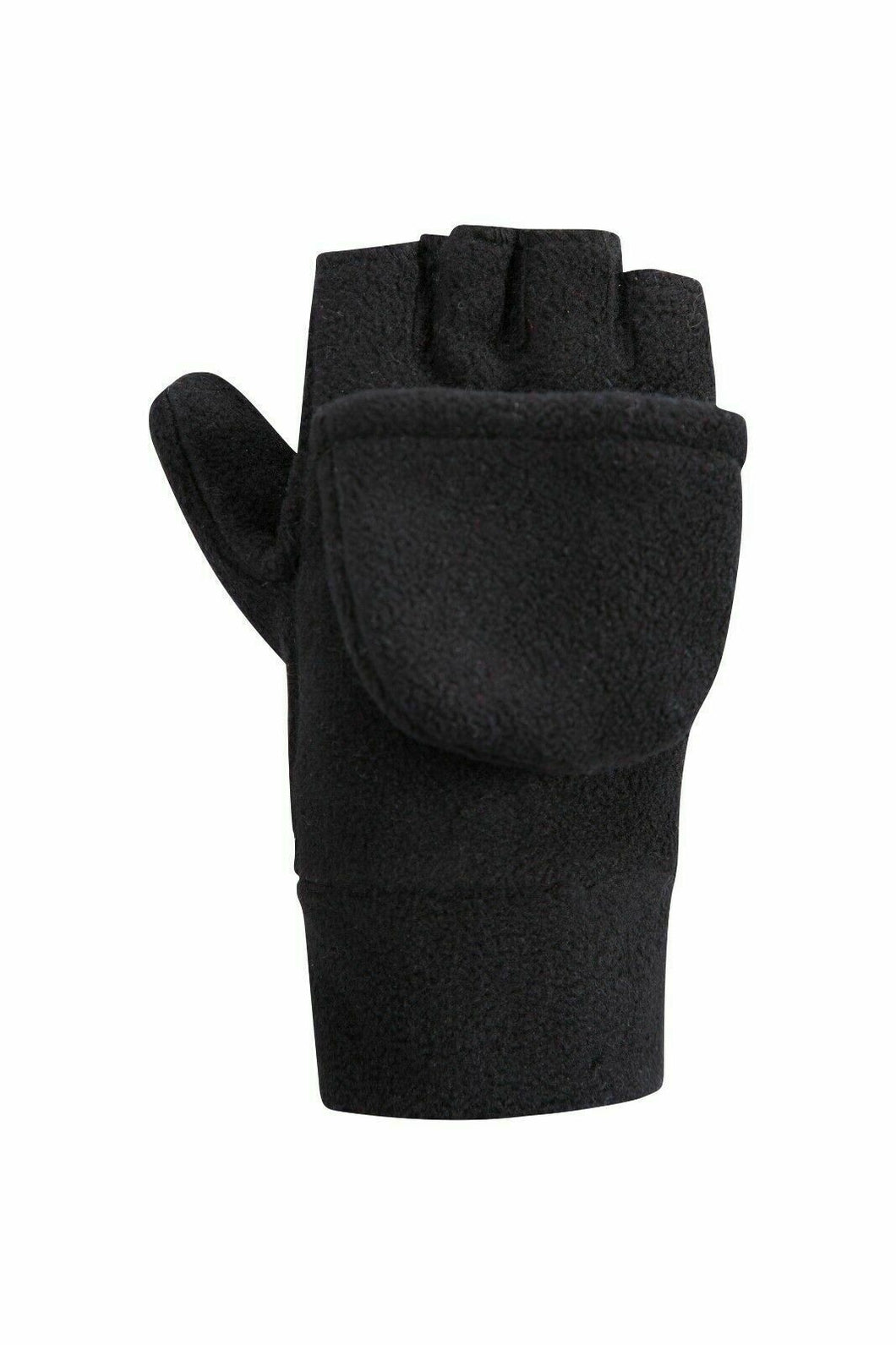 Cat & Jack Kids Fingerless Fleece Mittens - Black - Size: 4-7 - New