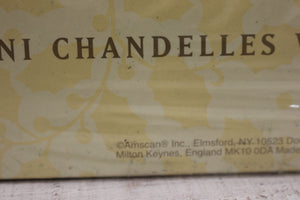 Mini Molded Chandelles Votive Moulees Candles - Set of 5 - Angles - New