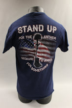 Load image into Gallery viewer, Delta Apparel Stand Up For The Anthem Men&#39;s T Shirt -Blue -Medium -Used