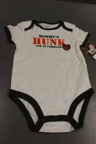 Carter's Baby Bodysuit, Size: 9 month, Mommy's Hunk 2nd In Command, New
