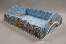 Load image into Gallery viewer, Happy Holidays Winter Town Scene Shelf Décor -Used