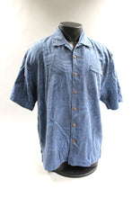 Load image into Gallery viewer, Jamaica Jaxx Men&#39;s Button Up Hawaiian Shirt Size L -Blue -Used