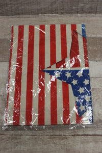 Let Freedom Ring Double Sided Burlap Lawn Flag -New