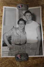 Load image into Gallery viewer, Vintage Authentic and Original Photo Woman Posing With Man In Kitchen -Used