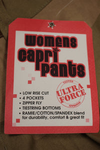 Rothco Military Style Desert Tan Women's Capri Pants, Size: 13/14, New