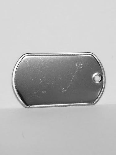 Blank Dog Tag, Stainless Steel