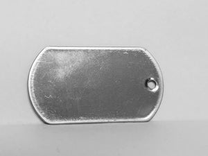 Blank Dog Tag, Stainless Steel