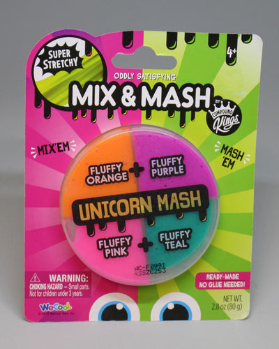 Compound Kings Mix & Mash Super Stretchy Fluffy Unicorn Mash Orange Pink Purple