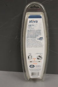 Ativa 2.0 USB Cable, 3 Foot, New!