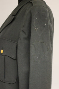 US Army Class As Men's Green Dress Coat / Jacket - Size: 35L - 8405-965-1602