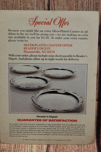 Reader's Digest Silver-Plated Coaster - New