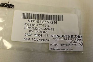 O-Ring, NSN 5331-01-277-7216, P/N: 123-908-5, NEW! (WB)