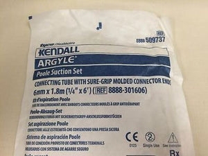 Kendall Argyle Poole Suction Set, 6mm x 1.8m, 509737, 07/2014, New