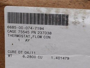 Flow Control Thermostat, NSN 6685-00-074-7194, PN 237D38, New