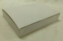 Load image into Gallery viewer, 25 Sperring White Corp Paperboard Folding Lunch Box 9 3/4&quot; x 7 13/16&quot; x 5/8&quot; New