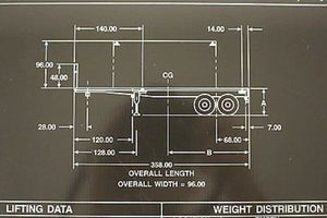 Flatbed Semitrailer Identification Plate, NSN 9905-01-243-0621, New!