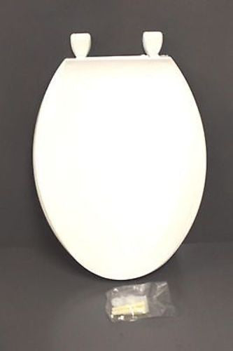 Centoco Solid Plastic Seat for Elongated Bowl, White, NEW!