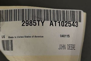 Deere Hose Assembly, P/N: AT102543, NSN: 4720-01-324-0222, New