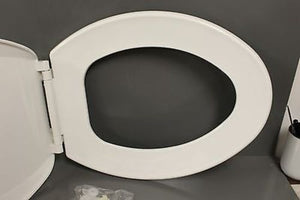 Centoco Solid Plastic Seat for Elongated Bowl, White, NEW!